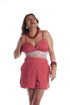 Short Nara em tricoline