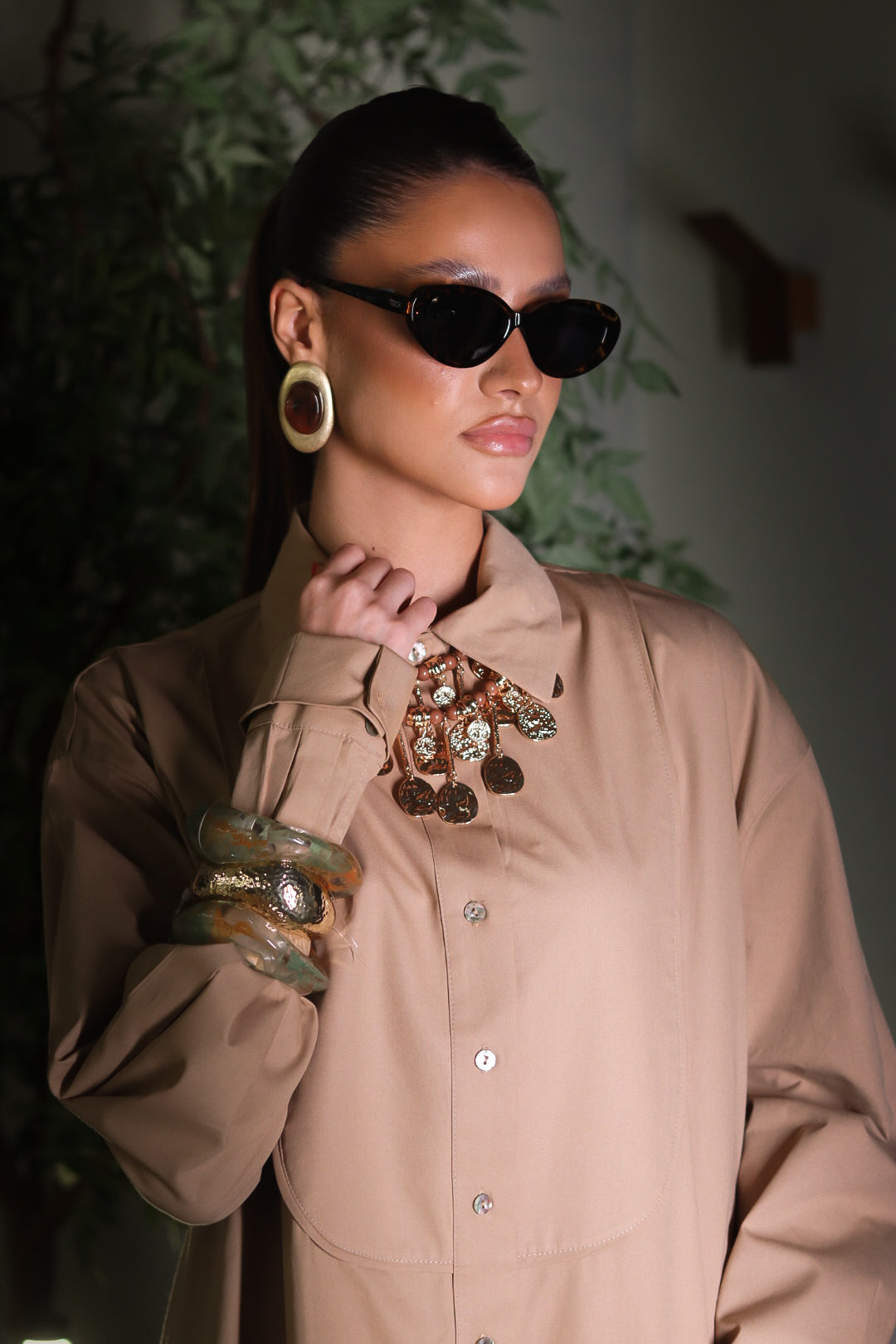 Camisa Sirina Smokey em Tricoline