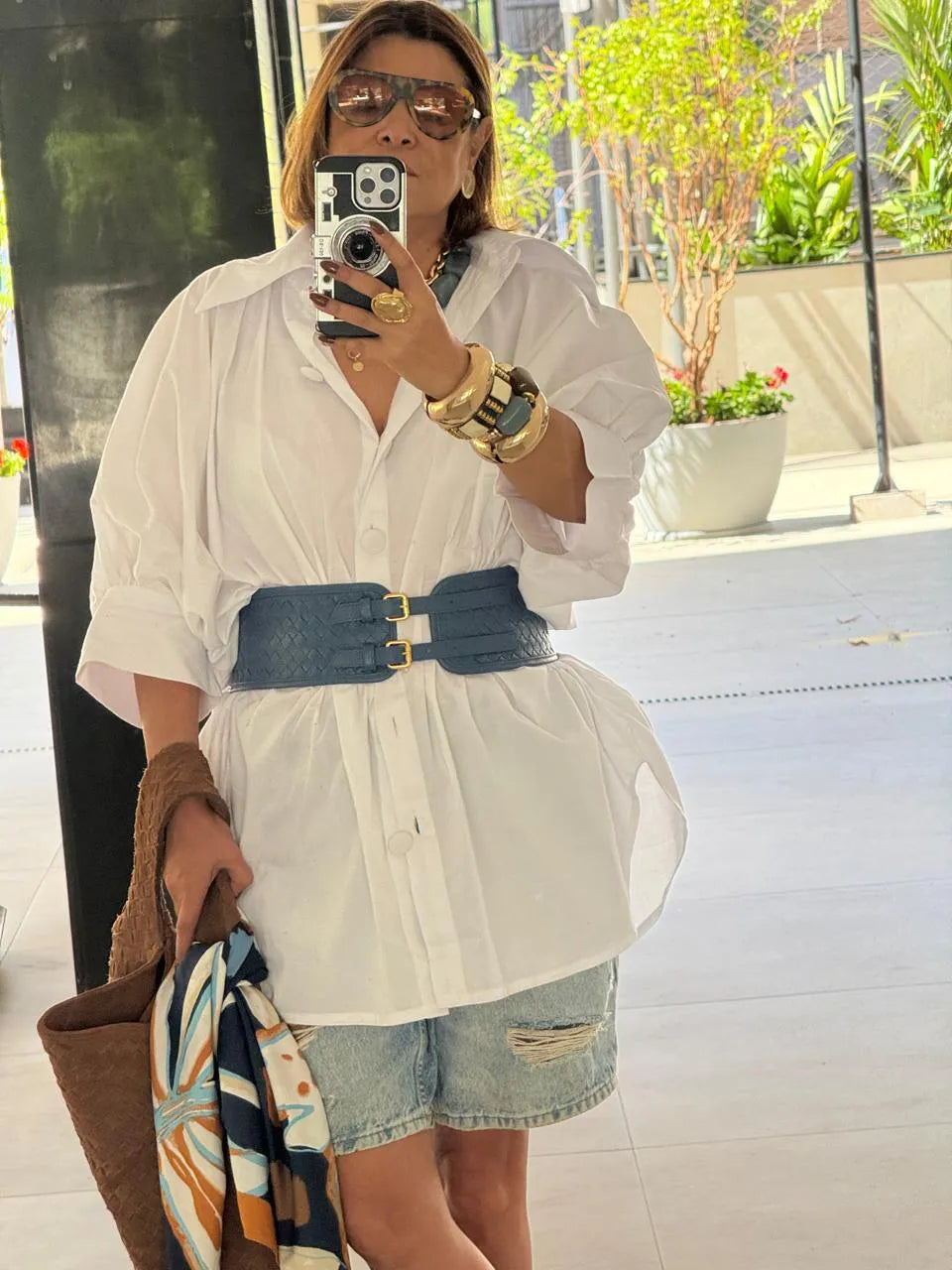 Camisa Thais Tricoline